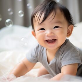 赤ちゃんの笑顔