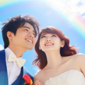想像以上に幸せな結婚をした新郎新婦