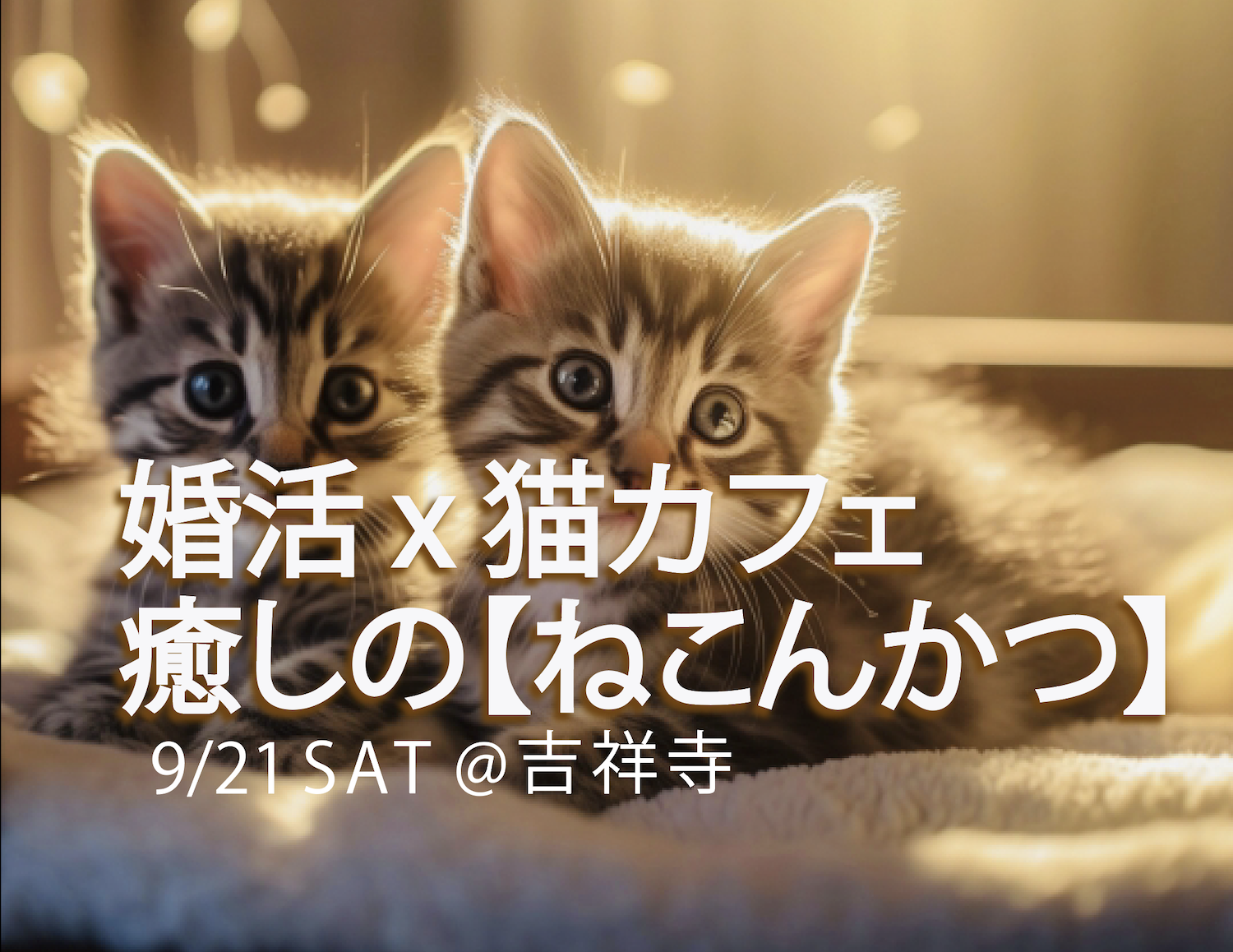 婚活X猫カフェ＿イベント参加者募集