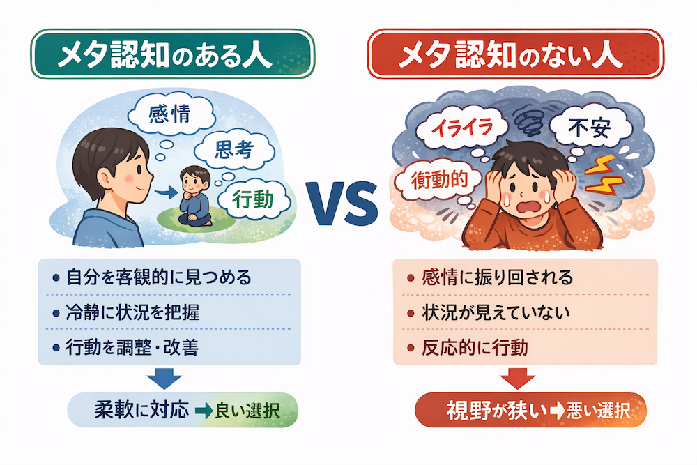 メタ認知がある人とない人の違い