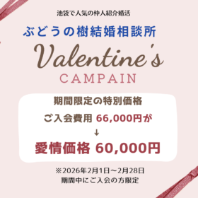 バレンタインキャンペーン期間限定の特別価格